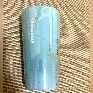 Starbucks 2023 Holiday Mermaid Siren Iridescent Icicle Blue Tumbler 12oz